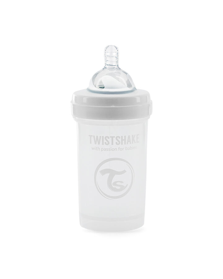 Twistshake Anti-Colic pudele 180 ml. balta krāsa
