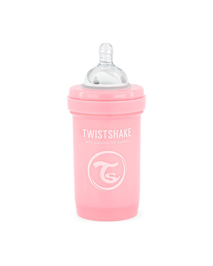 Twistshake Anti-Colic pudele 180 ml. roza krāsa