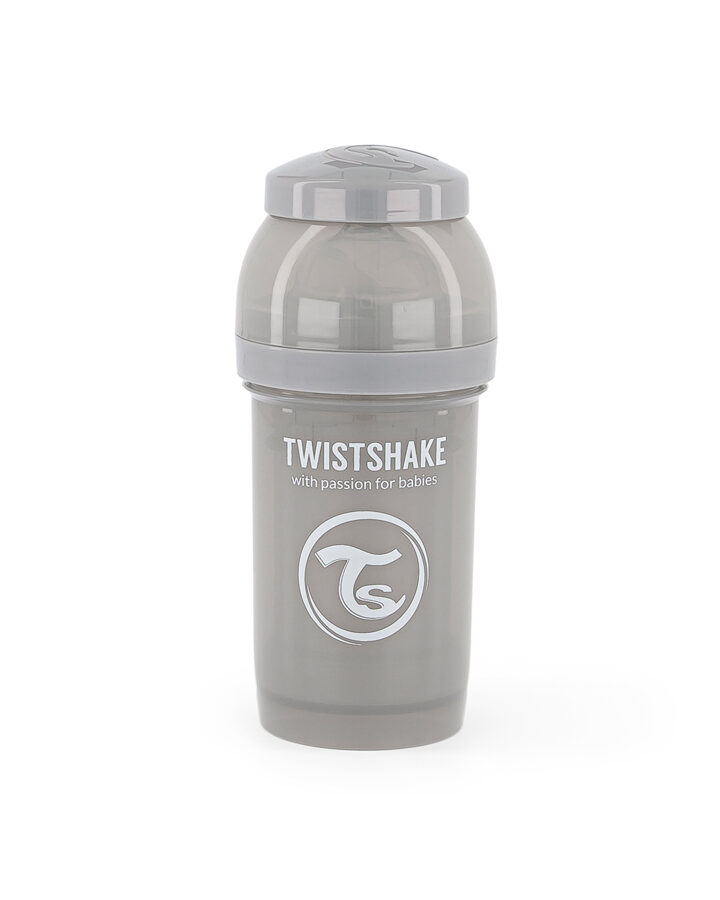 Twistshake Anti-Colic pudele 180 ml. pelēka krāsa