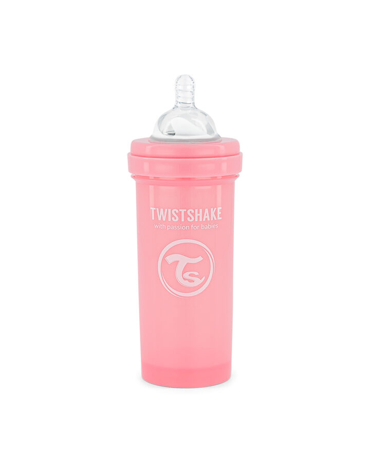Twistshake Anti-Colic pudele 260 ml. roza krāsa