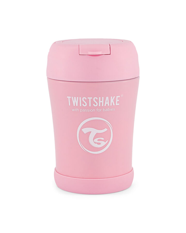 Twistshake ēdienu termoss 350 ml., roza krāsa 