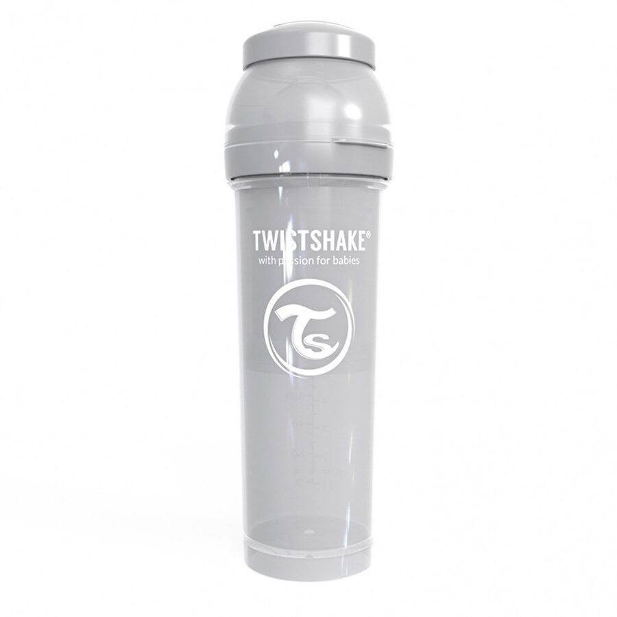 Twistshake Anti-Colic pudele 330 ml. pelēka krāsa