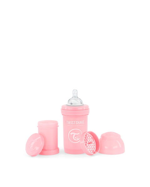 Twistshake Anti-Colic pudele 180 ml. roza krāsa