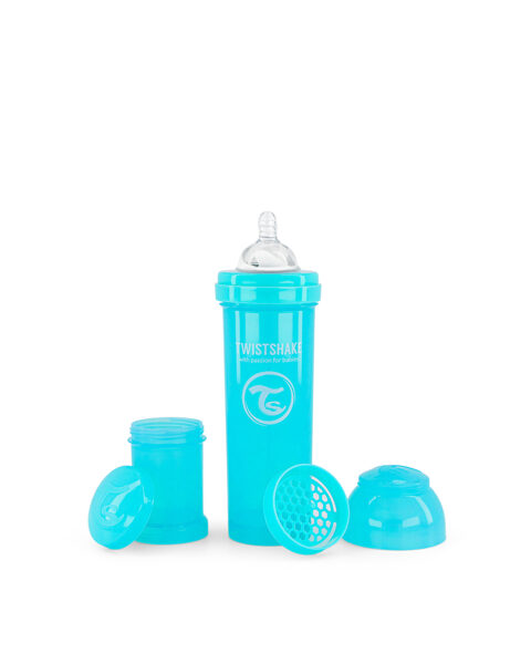 Twistshake Anti-Colic pudele 330 ml. zila krāsa