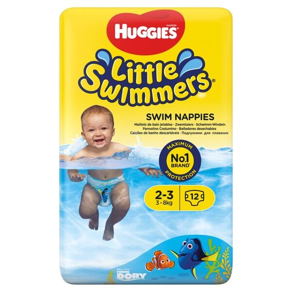Biksītes peldēšanai Huggies Little Swimmers 2-3 izmērs (3-8 kg) 12 gab. 