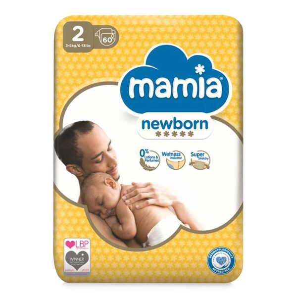 Mamia Premium klipši 2 izmērs (3-6 kg) 60 gb.