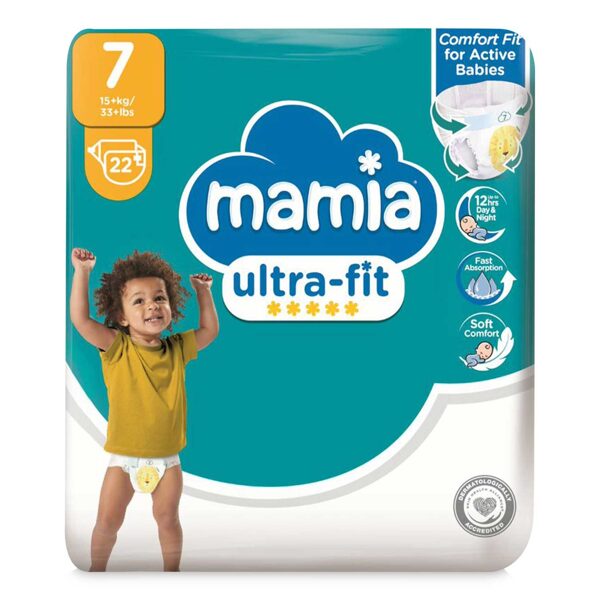 Mamia Ultra-Dry klipši 7 izmērs (17+ kg) 22 gb.