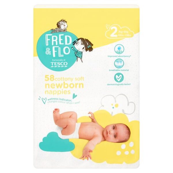 Fred & Flo Newborn 2 izmērs (3-6 kg) 58 gb.